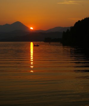 Západ slnka nad Chočom