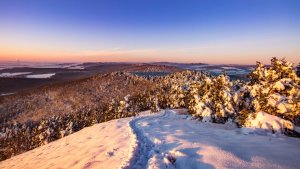 Ružové ráno na Plešivci