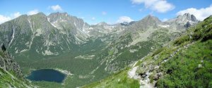 Pohľad zo Sedla pod Ostrvou