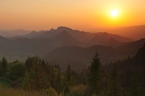 Večer nad Pieninami