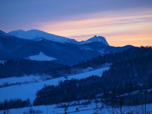 Večer nad Ždiarom.