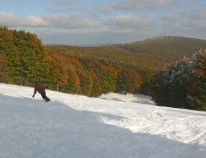 lyžovačka v oktobri