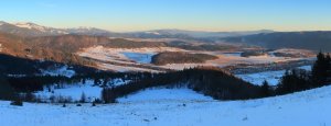 Večerná panoráma spod Čierneho dielu